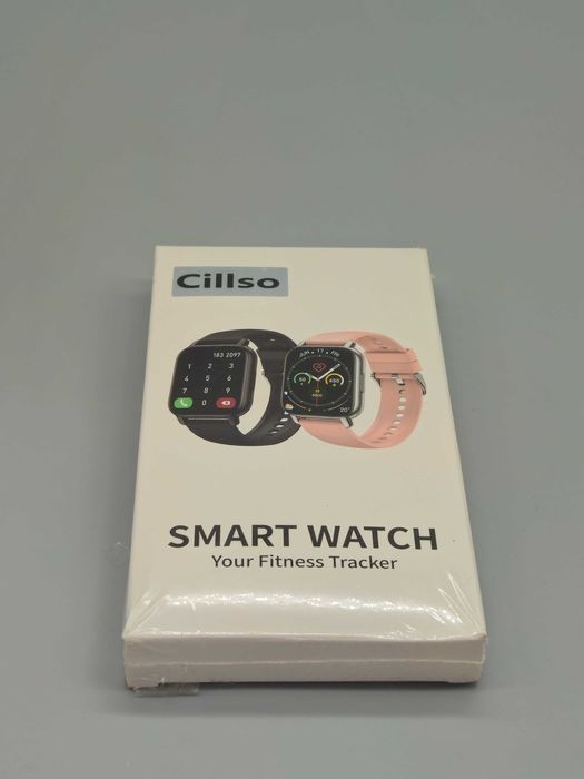 Смарт часовник Cillso Y6 – черен, 1.85" дисплей, Bluetooth, мониторинг