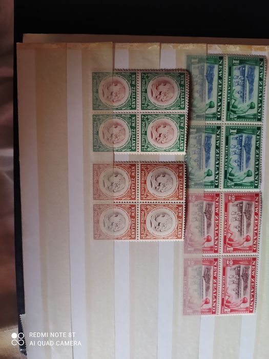 Lot Timbre Vechi Noua Zeelandă – Seria de Caritate „Health Stamps” (1930-1944), Năștampilate / Mint