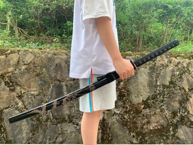 Катана Самурайски меч 5 разцветки Незаточен Тренировъчен Katana Дракон