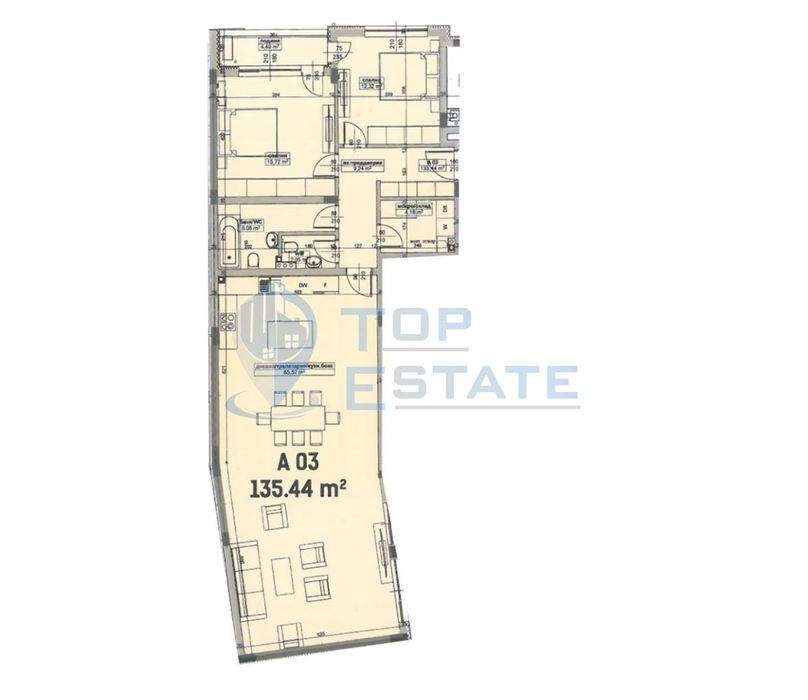 Продава се Тристаен апартамент в Велико Търново, Бузлуджа - 150 кв.м за 905 €/кв.м - Снимка #4