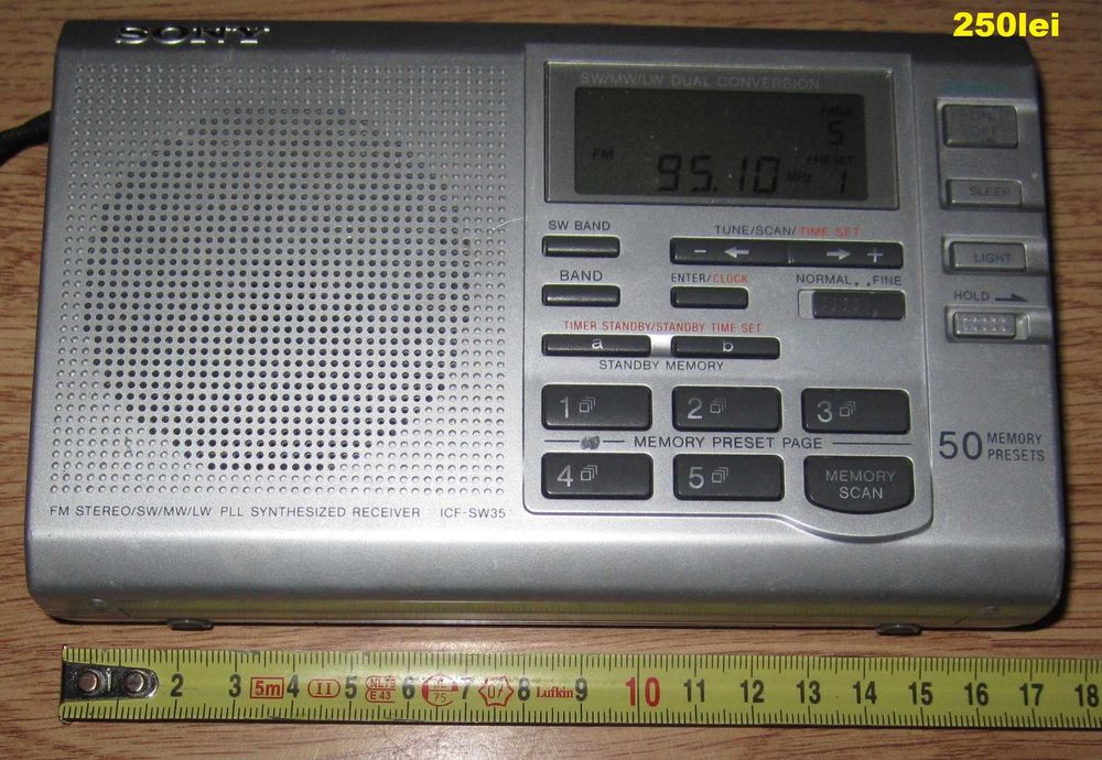 Radio Sony XDR-S40DBP Sony ICF-390 Sharp Sony ICF-P37 Sony CFS210L