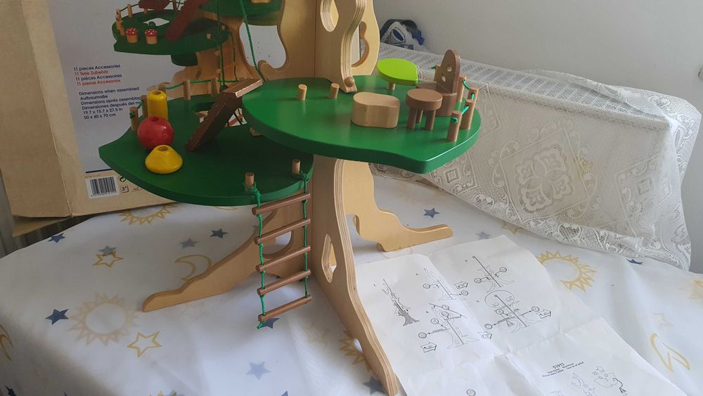 Set de construit din lemn casa din copac