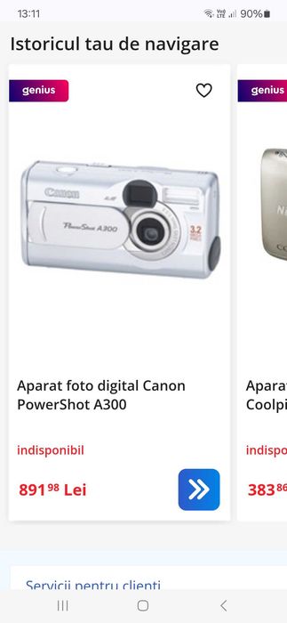 Aparat foto Canon A 300.