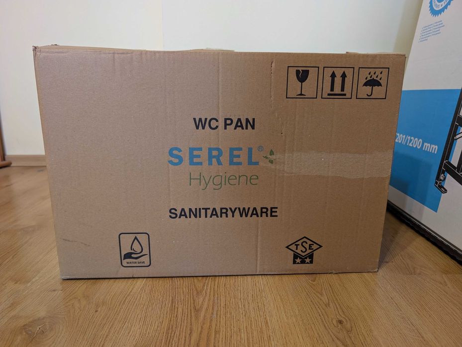 Тоалетна с биде, структура за вграждане и седалка в гаранция (нови)