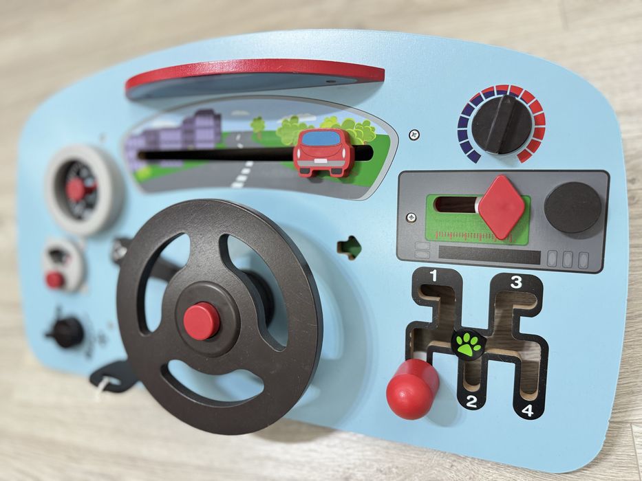 Jucarie Playtive, cabina masina, 60 x 20 x 30 cm, lemn