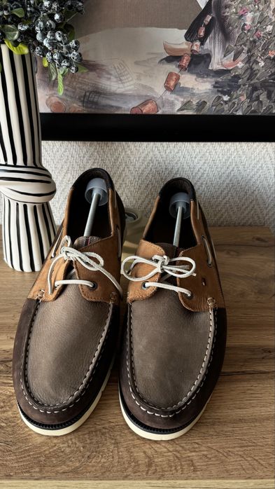 Мъжки кожени мокасини Tommy Hilfiger Номер 48