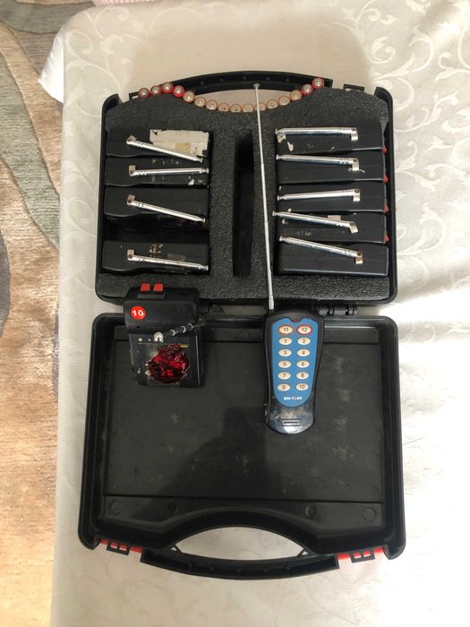 Set de 10 aparate wirless pt vulcan artificii