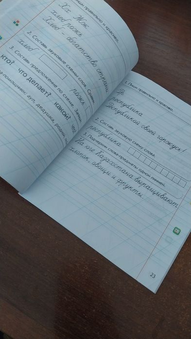 Рабочая тетрадь. Пропись.