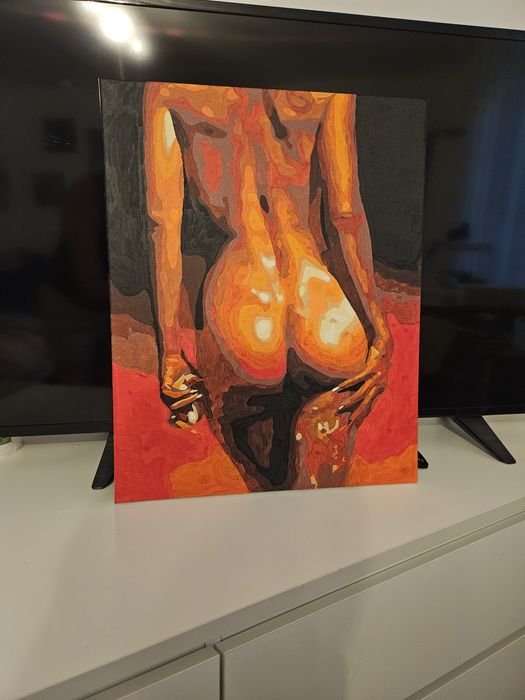 Tablouri pictate pe panza cu acuarele acrilice acrilice