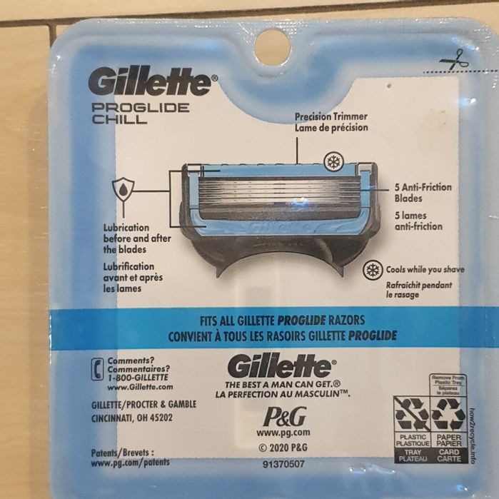 Set 4  Rezerve Gillette USA  Proglide  Chill  (Proshield  Chilll)