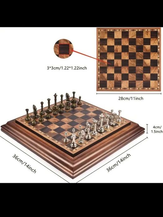 Луксозен дървен шах