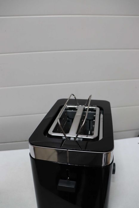 Тостер Graef TO 62, 1000 W, 2 филийки, черен/сребрист
