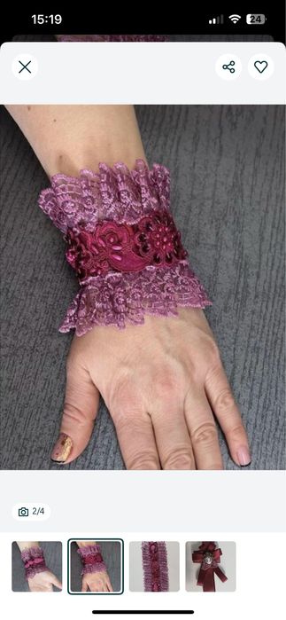 Mansete su brosa hand made