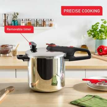 Oala sub presiune TEFAL Secure Chrono P2594401, 8l, inductie, NOU