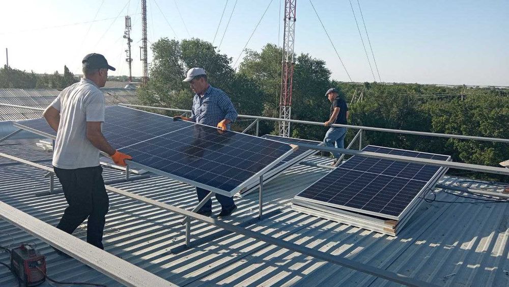 установка солнычных панелей