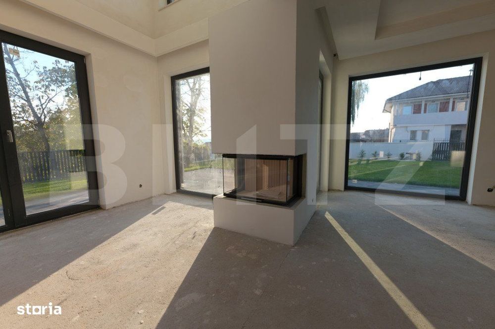 Vila Smart Home,tamplarie casa pasiva,jaluzele ascunse, semineu, sauna