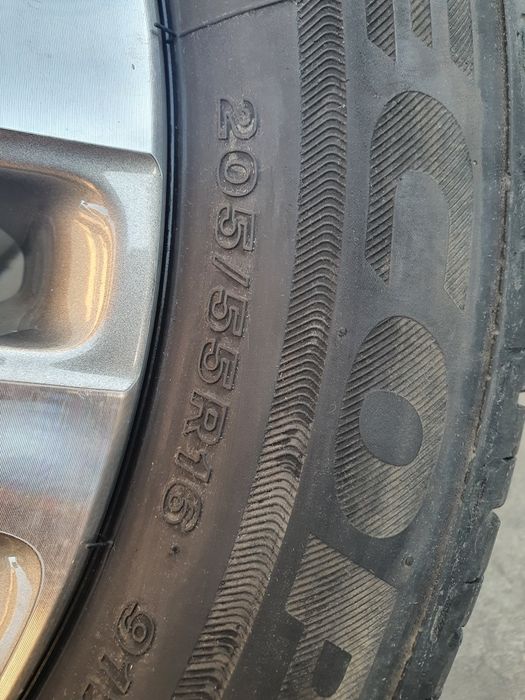 jante cu anvelope vara 205/55/16, originale pt vw golf 5,6,7,8,