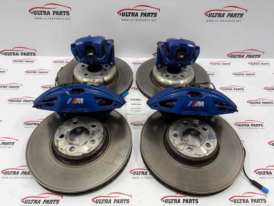 Комплект Сини Спирачни М Спорт За БМВ 2 3 4 X3 X4 Г42 Г20 Г22 Г01 Г02 8858705 BMW G42 G20 G22 G01 G02