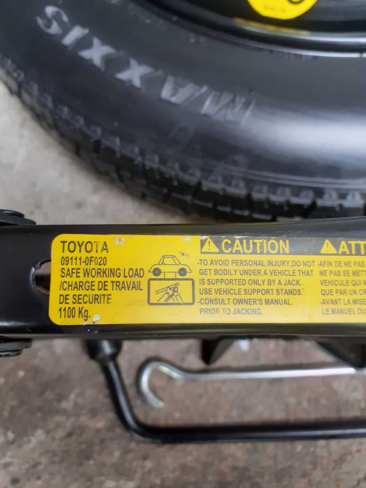 Roata rezerva SLIM cric TOYOTA CHR,Corolla,Auris,SUZUKI Vitara,SX4