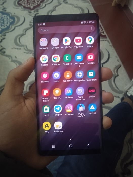 Samsung not 9 yahshi holatda PUBG oʻynash uchun mos telefon
