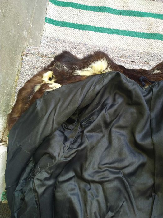 Палто естествен косъм