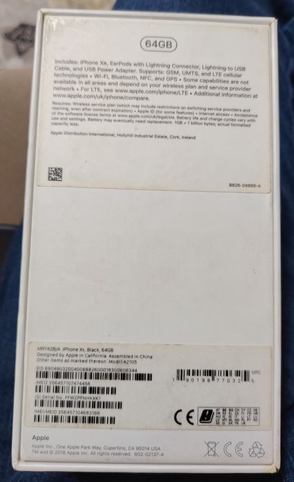 Продаётся айфон ХР 64 g чёрный