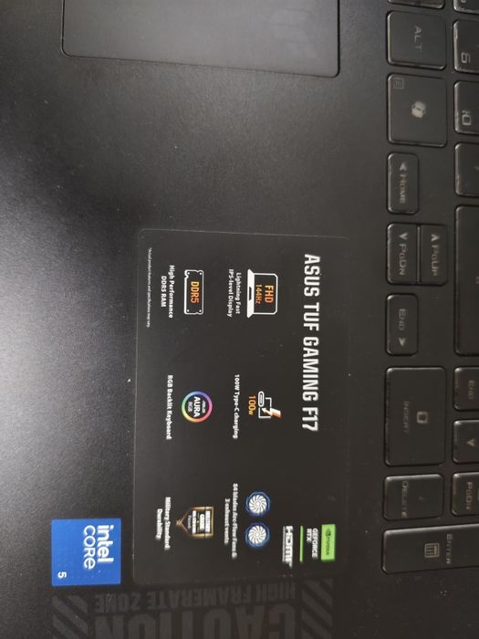 Ноутбук Asus tuf gaming 17