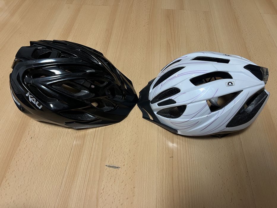 Casca Bicicleta Kali Chakra Solid Black + bonus casca dama Crivit