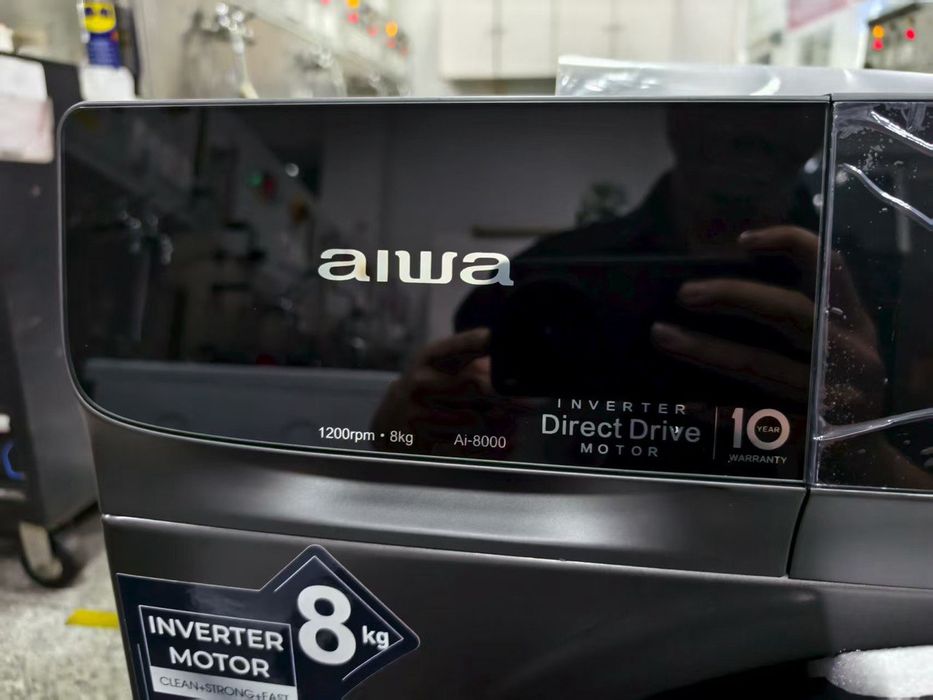 Стиральная машина AIWA Ai 8000 (8 кг) — Японский Стиль «Сильвер & Черн