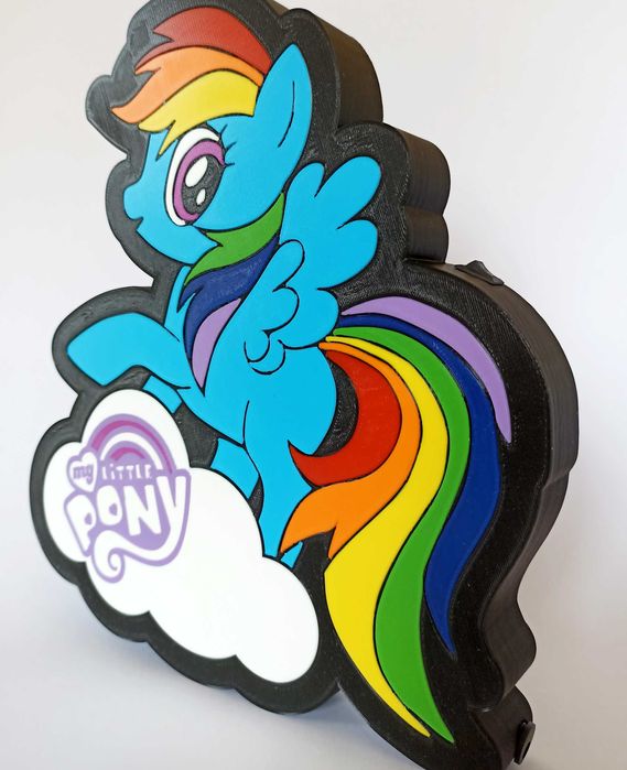 My Little Pony - Нощна лампа за деца! RainbowDash в детската стая!