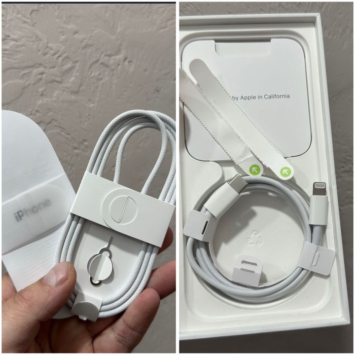 кабель type-c на Lightning iphone 14 pro оригинал 100%кабель iphone 16