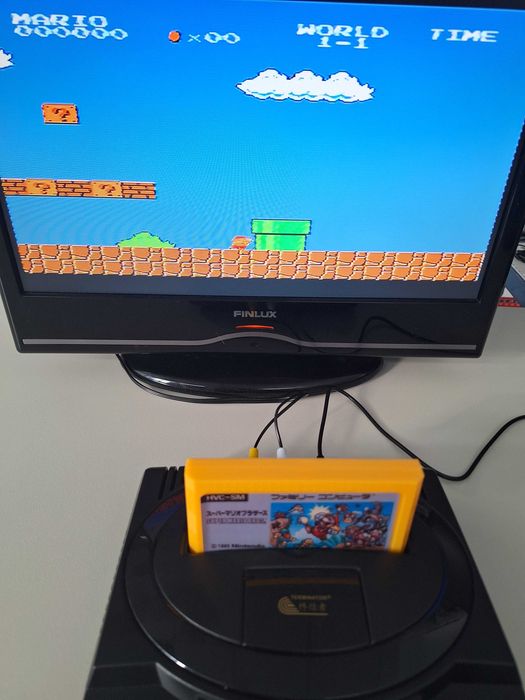 Super Mario Bros video game Sega caseta galbena