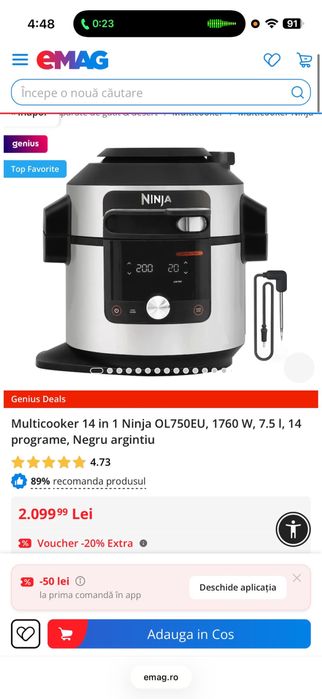 Multicooker ninja 14/1 OL750EU