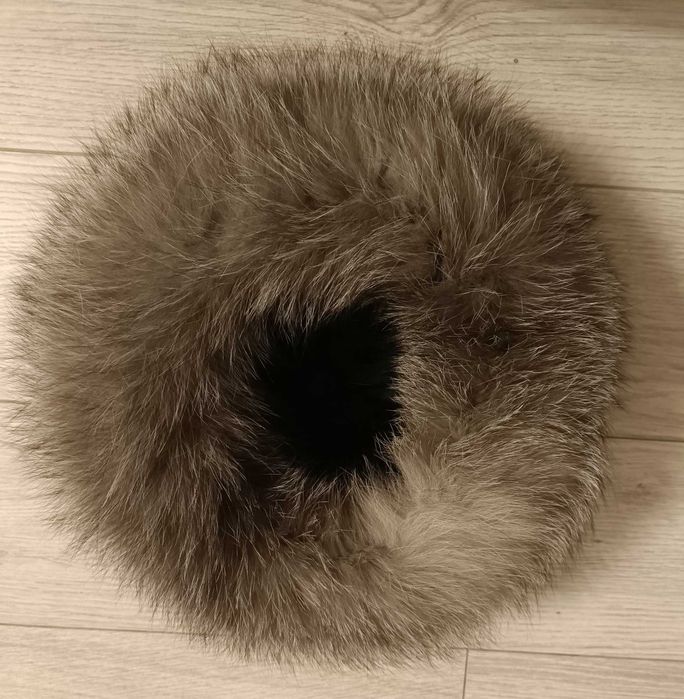 Шапка песец и каракуль  56 размер