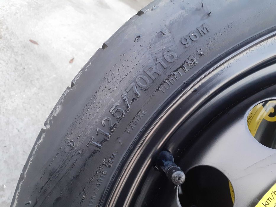 Roata de rezerva mica Slim Vw Golf 6 7 Touran Seat Leon  A3 5x112 R16