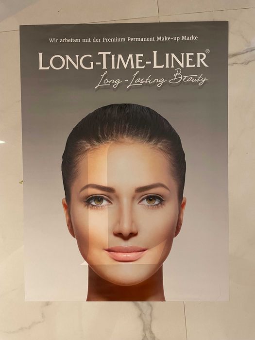 print poster afis XXL pt salon coafor machiaj makeup vechi an 2000
