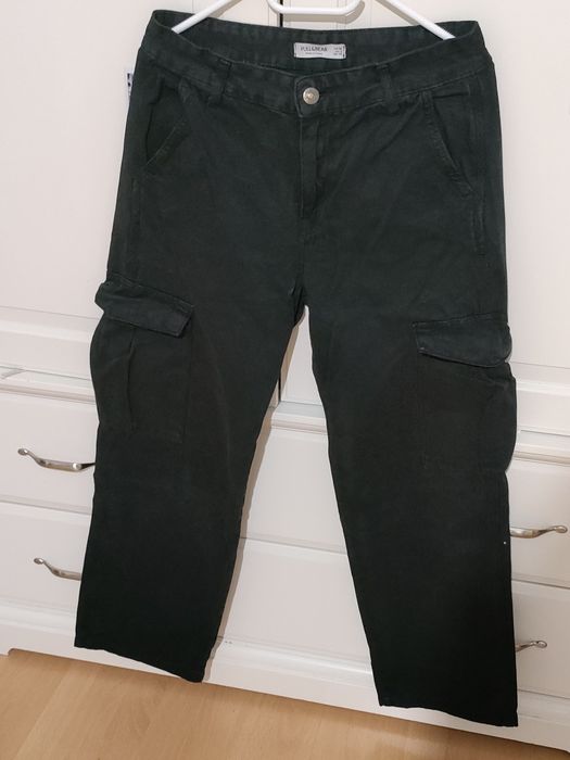 Pantaloni cargo negrii