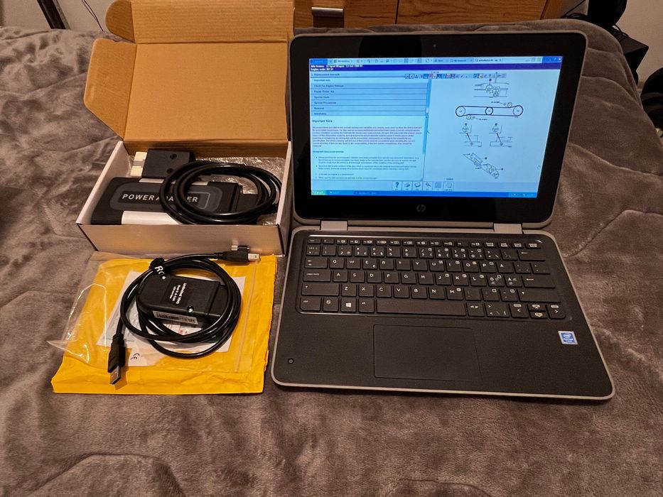 Kit tableta / laptop  + tester / diagnoză delphi 2021 + VCDS 2025