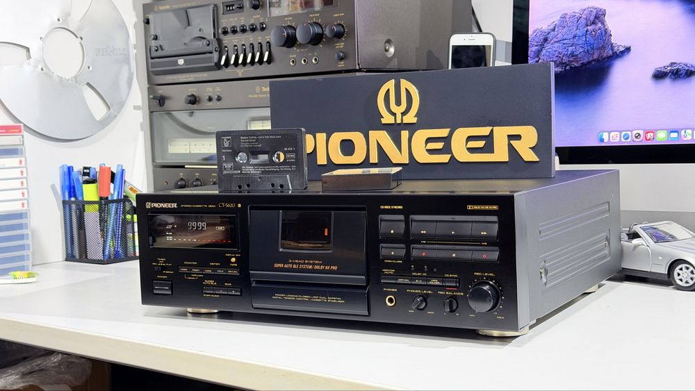 Pioneer CT-S620 – Stereo Cassette Deck 3 Head, Reference Master, Super Auto BLE, Dolby B/C, HX Pro, Dual Capstan