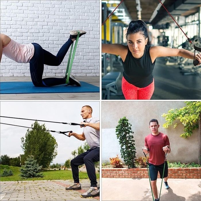 Супер оферта!Голям спортен комплект от ластици за упражнения (нови)..