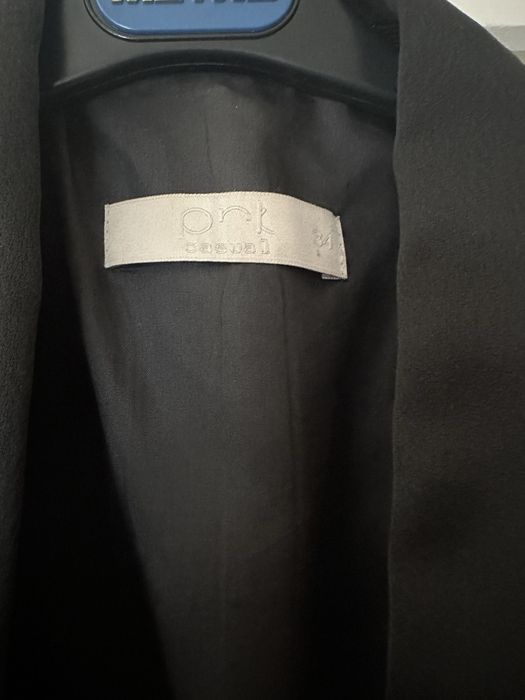 Sacou tuxedo negru pnk casual marimea 34/ S ( potrivit 36-38)