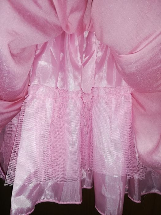 Rochie eleganta roz fetita 9-12 luni