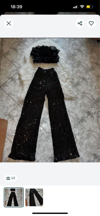 Дамски панталон с пайети