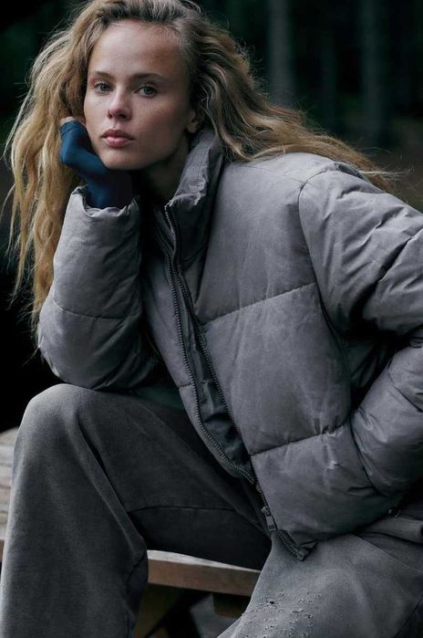 Ново пухено яке Zara, S