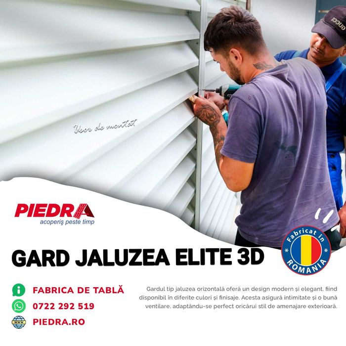 Sipca metalica pentru gard model premium