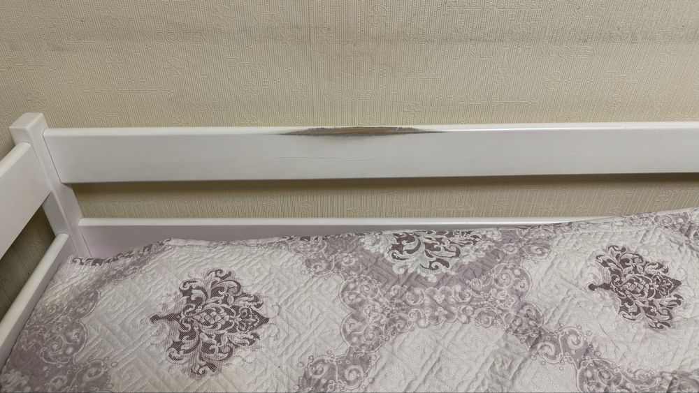 Детская белая кровать