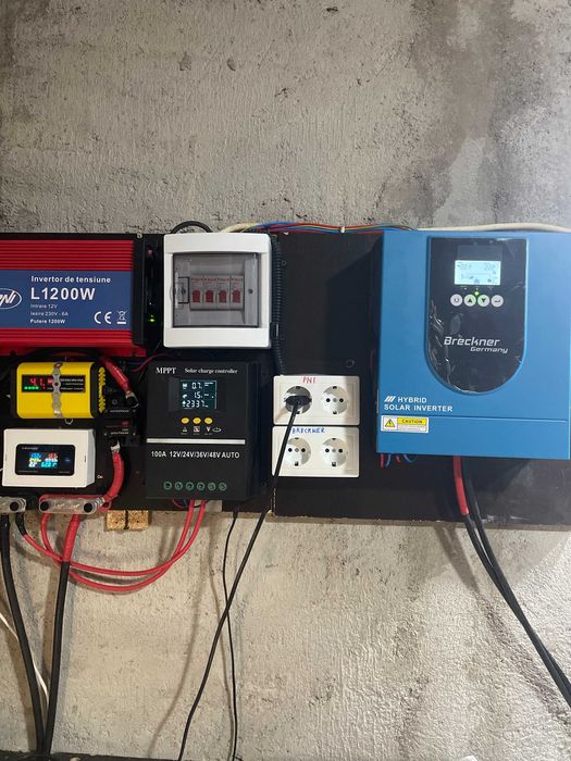 Sistem solar complet 12V – camping / rulota / backup – ca nou