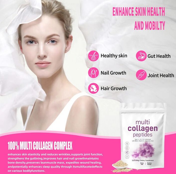 Peptide Collagen tip  I II III V X  ,Colagen Hidrolizat,Absorntie rapida..Cu Acid hialuronic, Vit C ,Biotina