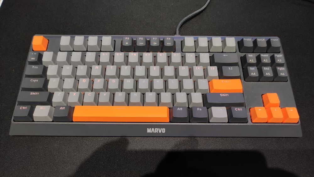 Геймърска клавиатура Marvo KG980-B , механична, RGB подсветка, USB
