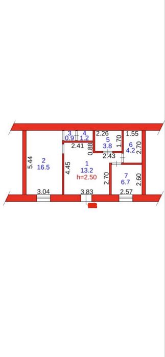Продается 2-х комнатная квартира